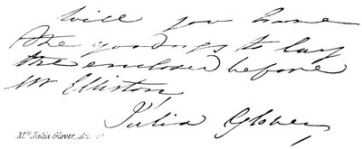 Julia Glover asszony (színésznő) alkotó: English School