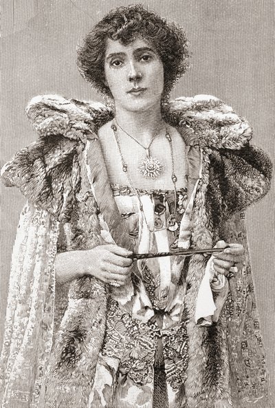 Mrs. Patrick Campbell, a From The Strand Magazine 1897-ben jelent meg. alkotó: English School