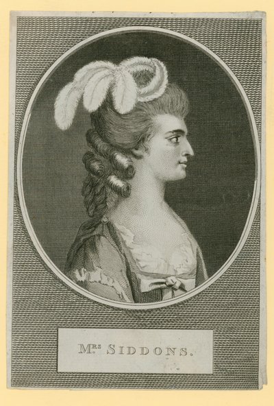 Mrs. Sarah Siddons, színésznő alkotó: English School