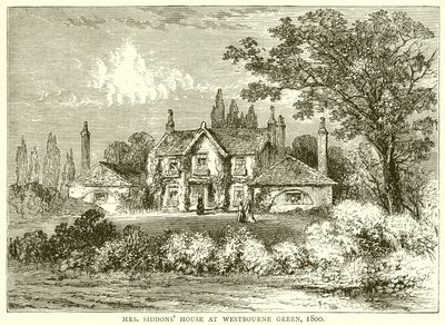 Mrs. Siddons House, Westbourne Green, 1800 alkotó: English School