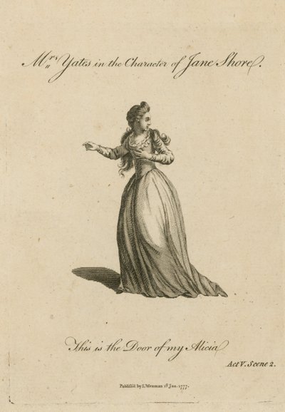 Mrs Yates Jane Shore karakterében alkotó: English School