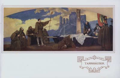 Falfestmények a Peter Robinson étteremben: Tannhauser (színes litográfia) alkotó: English School