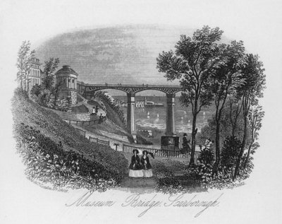 Museum Bridge, Scarborough (metszet) alkotó: English School