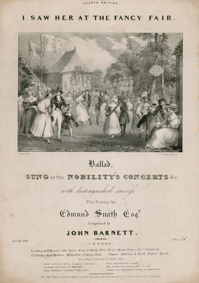 Kotta: Edmund Smith díszes vásárán láttam, komponálta John Barnett alkotó: English School