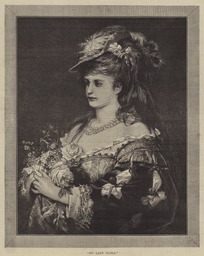 My Lady Flora (metszet) alkotó: English School