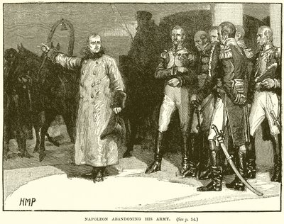 Napóleon elhagyja hadseregét alkotó: English School