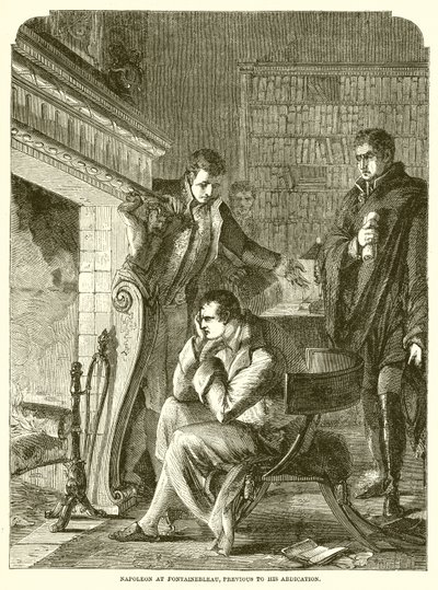 Napóleon Fontainebleau-ban, lemondását megelőzően alkotó: English School