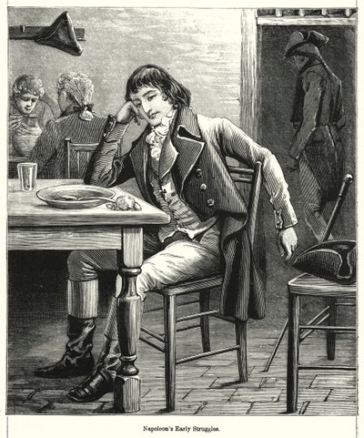 Napóleon korai küzdelmei (metszet) alkotó: English School