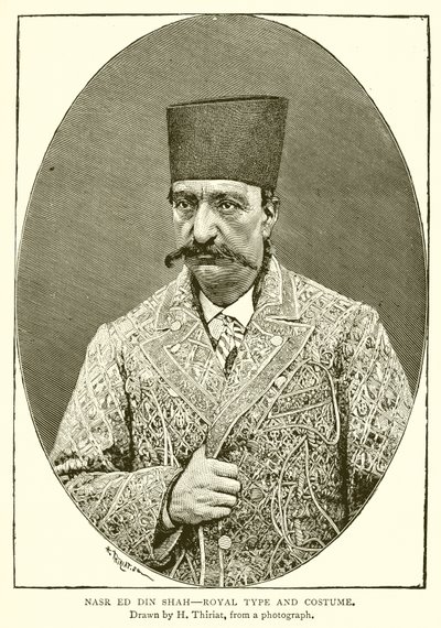 Nasr ed din Shah – Királyi típus és jelmez alkotó: English School