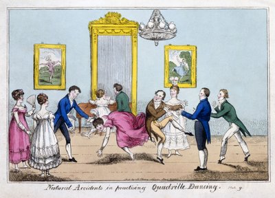 Természetes balesetek a quadrille tánc gyakorlásában, kocsma. Cleary alkotó: English School