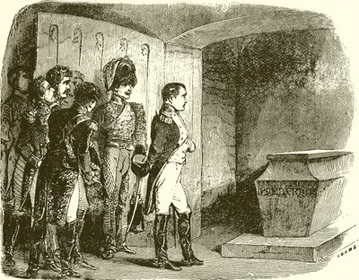 Napóleon Nagy Frigyes sírjánál alkotó: English School