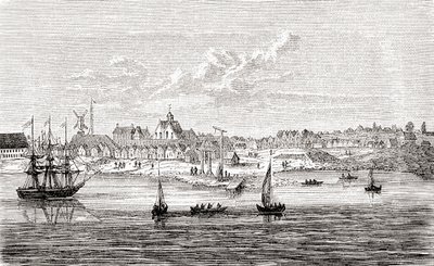 Új Amszterdam, 17. századi holland település a Manhattan-sziget déli csücskén, Amerika, Ward and Lock