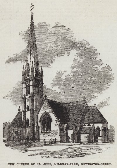 New Church of St Jude, Mildmay-Park, Newington-Green (metszet) alkotó: English School