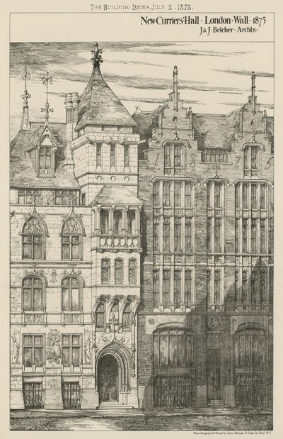 New Curriers Hall, London Wall alkotó: English School