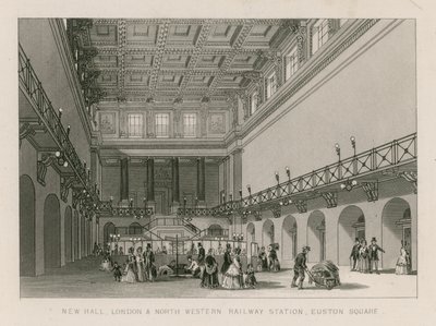 New Hall, London és Északnyugati pályaudvar, Euston Square, London alkotó: English School