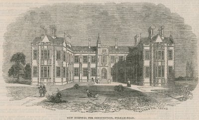 Új fogyasztási kórház, a Fulham Road alkotó: English School