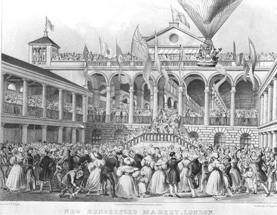 New Hungerford Market, 1833 alkotó: English School