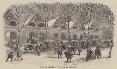 Új jégházak a Bois de Boulogne-ban (metszet) alkotó: English School