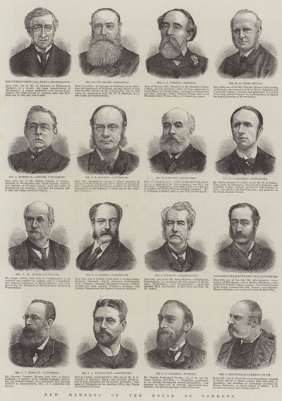 Az alsóház új tagjai (metszet) alkotó: English School