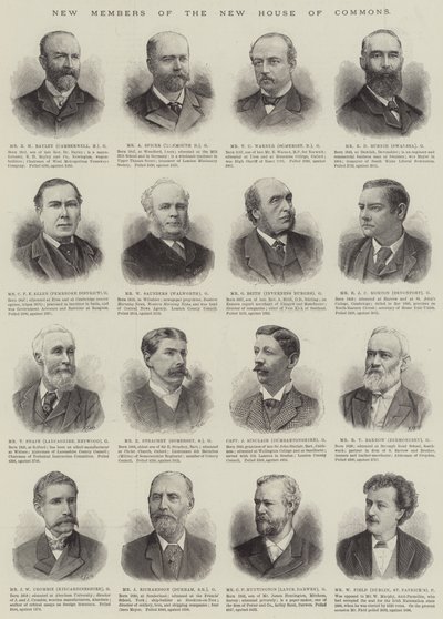 Az új alsóház új tagjai (metszet) alkotó: English School