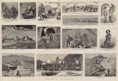 Új-Mexikó és Colorado (metszet) alkotó: English School