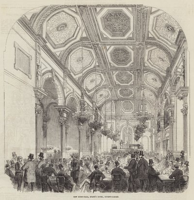 New Music-Hall, Evans Hotel, Covent-Garden (metszet) alkotó: English School