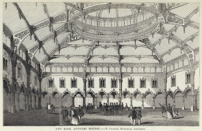 Új tető, Antwerpen Bourse (metszet) alkotó: English School
