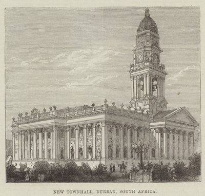 New Townhall, Durban, Dél-Afrika (metszet) alkotó: English School
