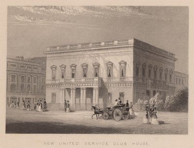 Új United Service Club House, London alkotó: English School