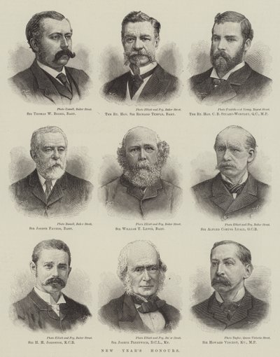 Újévi kitüntetések (metszet) alkotó: English School