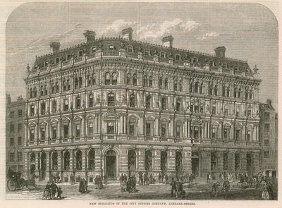 A City Offices Company új épületei, Lombard Street, London alkotó: English School
