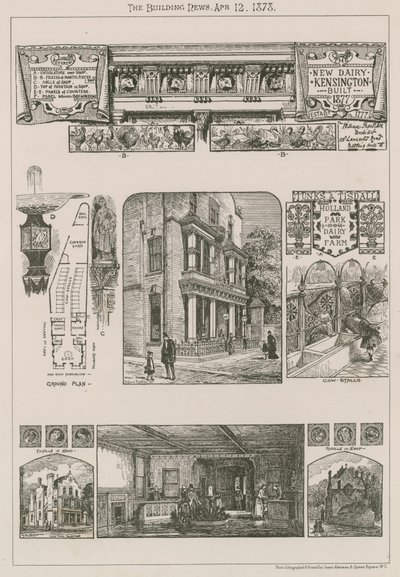 Új tejüzem, Kensington, 1777-ben épült alkotó: English School