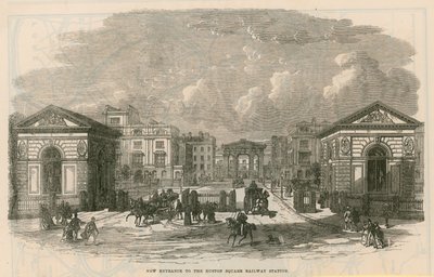 Az Euston Square vasútállomás új bejárata alkotó: English School