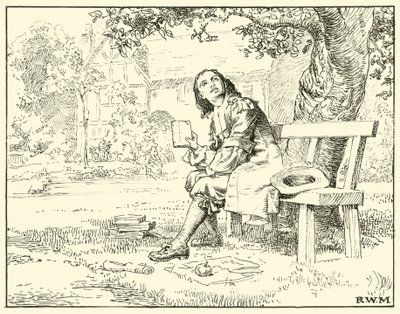 Newton és az Apple (tinta papíron) alkotó: English School