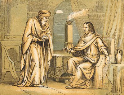 Nikodémus (színes metszet) alkotó: English School