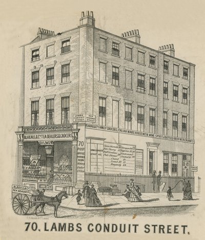 No 70 Lambs Conduit Street alkotó: English School