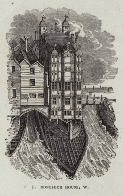Nonesuch ház az Old London Bridge-en alkotó: English School