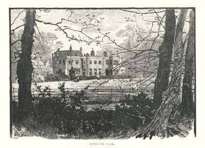 Nonsuch Park (metszet) alkotó: English School