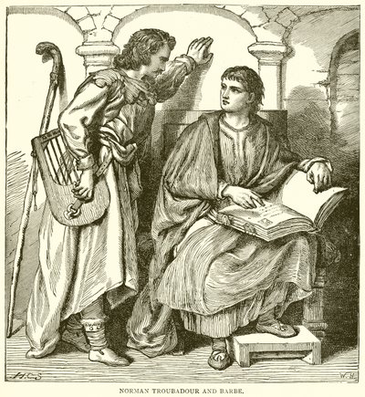 Norman trubadúr és bárka alkotó: English School
