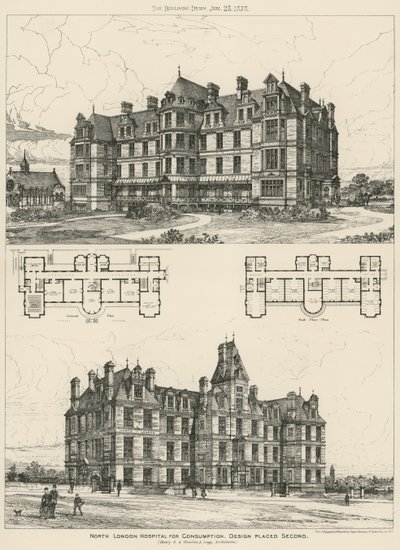 Észak-Londoni Fogyasztói Kórház, a design második helyezett alkotó: English School