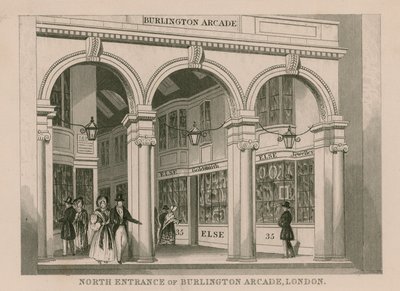 A londoni Burlington Arcade északi bejárata alkotó: English School
