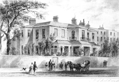 A Camelford House északnyugati nézete, 1850 alkotó: English School