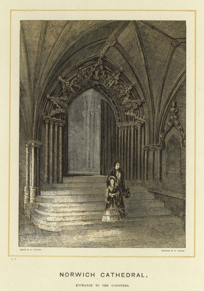 Norwich katedrálisa, a kolostorok bejárata alkotó: English School