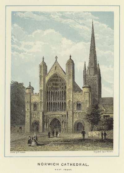 Norwichi katedrális, nyugati front alkotó: English School