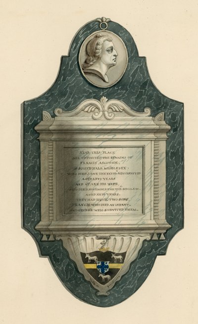 Norwood temető; Francis Ayscough, Southall, Middlesex sírja 1788-ban halt meg alkotó: English School