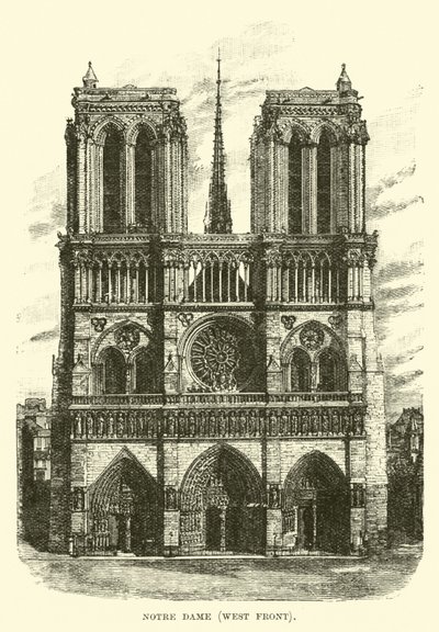 Notre Dame, nyugati front alkotó: English School