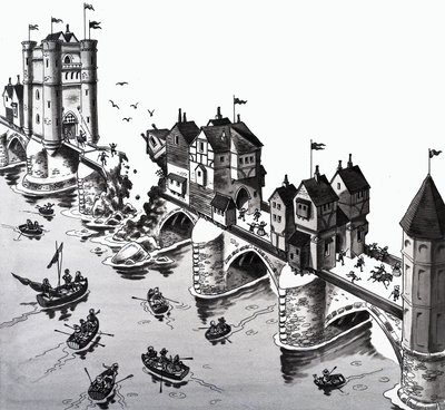 Mondóka illusztráció: London Bridge leomlik alkotó: English School