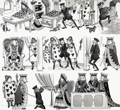 Mondóka illusztráció: Szívek királynője alkotó: English School