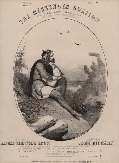 Ó fecskefecske, Tennyson A hercegnő című művéből (színes litó) alkotó: English School