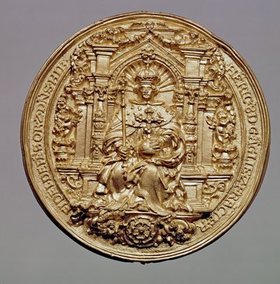 VIII. Henrik (1491-1547) pecsétjének előlapja (arany) (a hátoldalt lásd: 181809) alkotó: English School